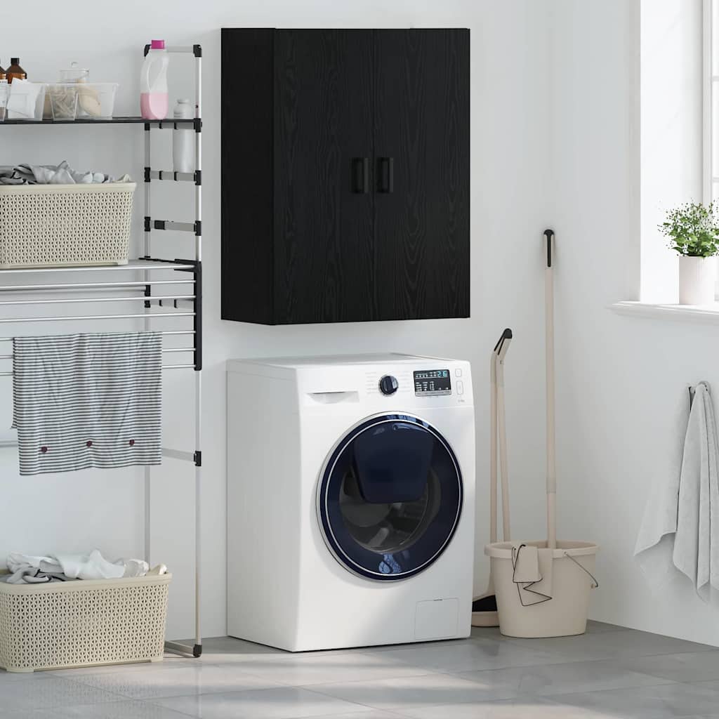 Armário de parede Preto 69.5 x 34 x 90 cm Madeira processada