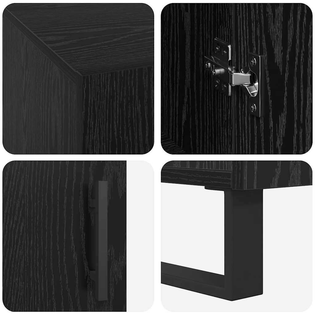 Mesa Carvalho preto 140 x 50 x 75 cm Madeira processada