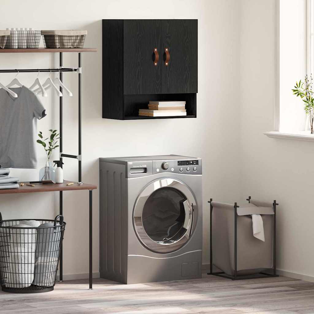 Armário de Parede Carvalho preto 60 x 31 x 70 cm