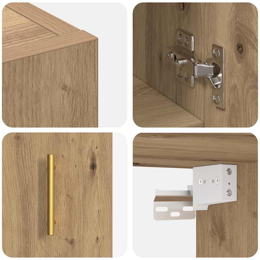 Armário de Parede carvalho artisiano 60 x 31 x 70 cm