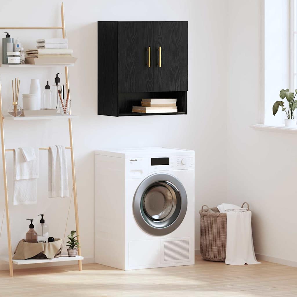 Armário de Parede Carvalho preto 60 x 31 x 70 cm