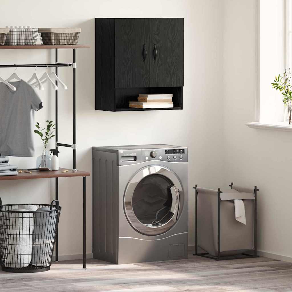 Armário de Parede Carvalho preto 60 x 31 x 70 cm