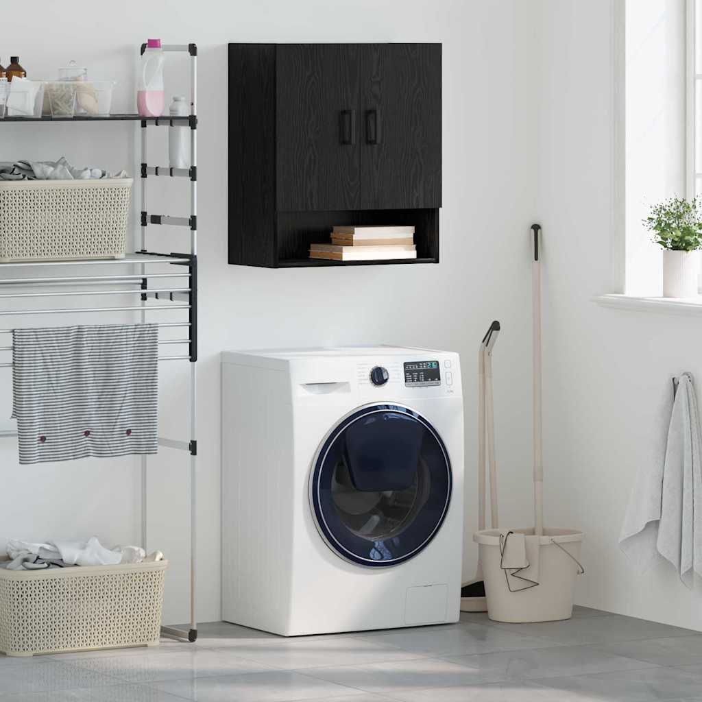 Armário de Parede Carvalho preto 60 x 31 x 70 cm