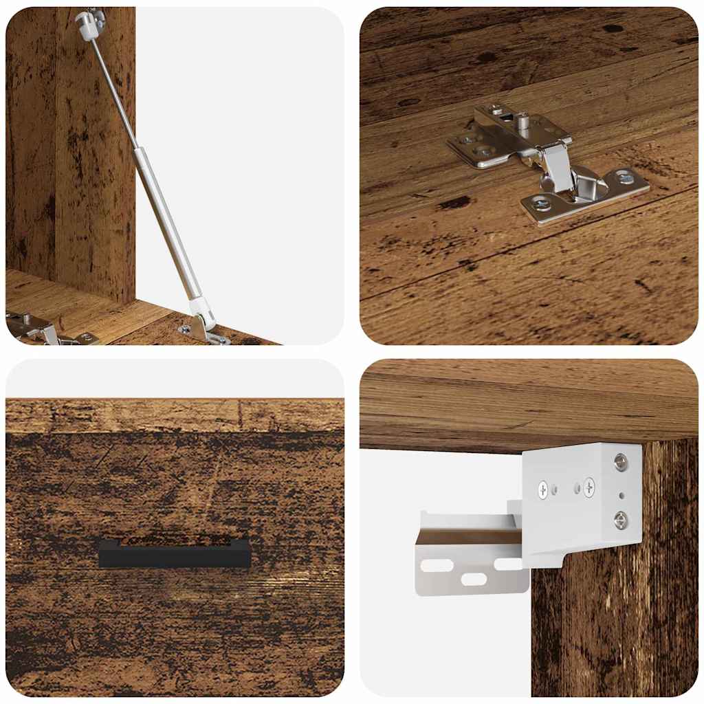 Armário de Parede Madeira antiga 60 x 36.5 x 35 cm