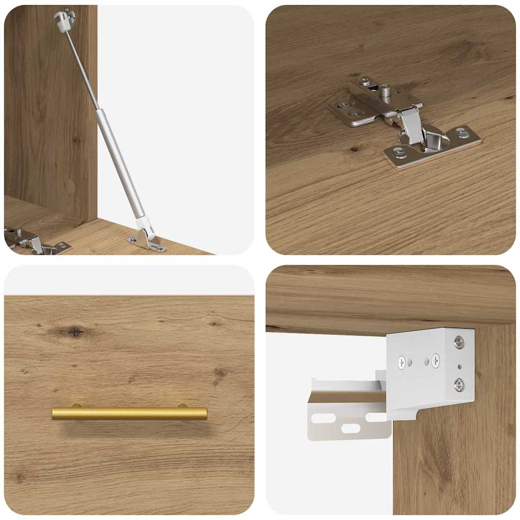 Armário de Parede carvalho artisiano 80 x 36.5 x 35 cm