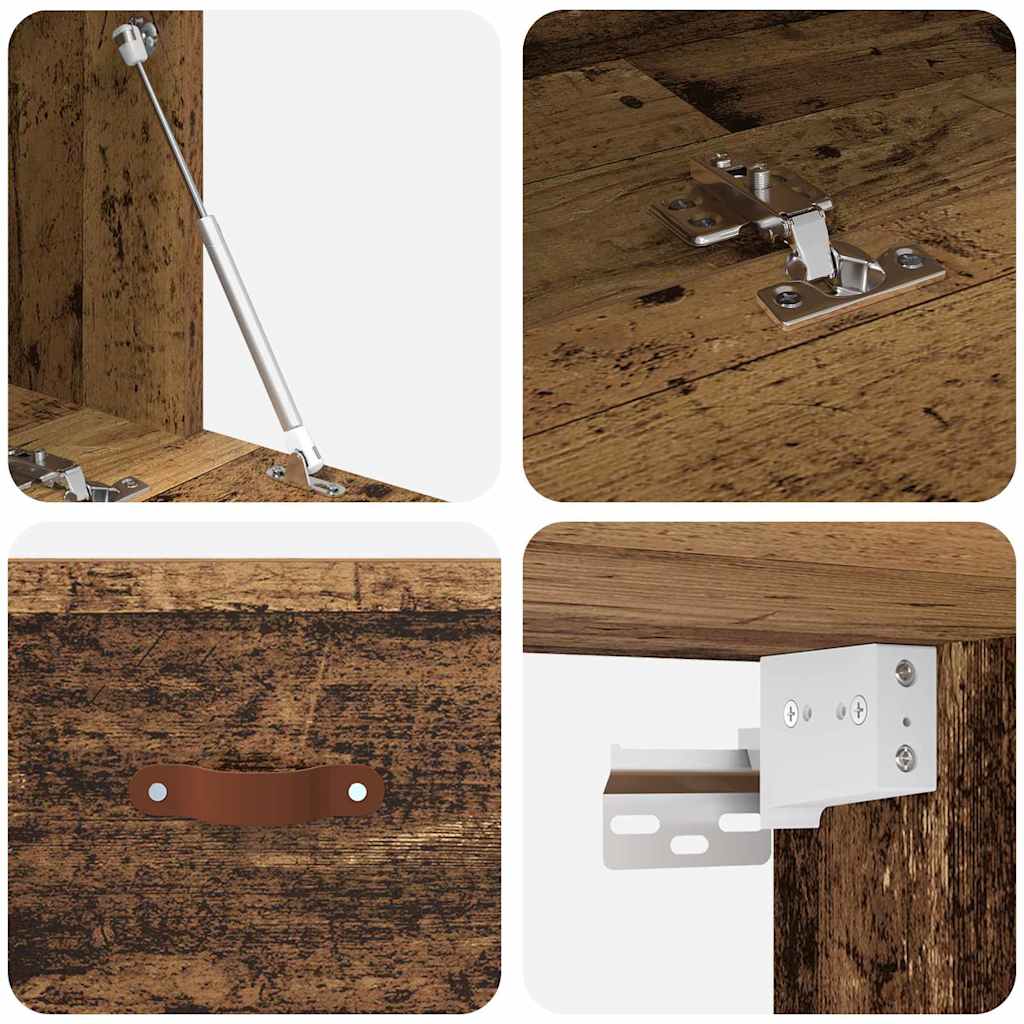 Armário de Parede Madeira antiga 100 x 36.5 x 35 cm