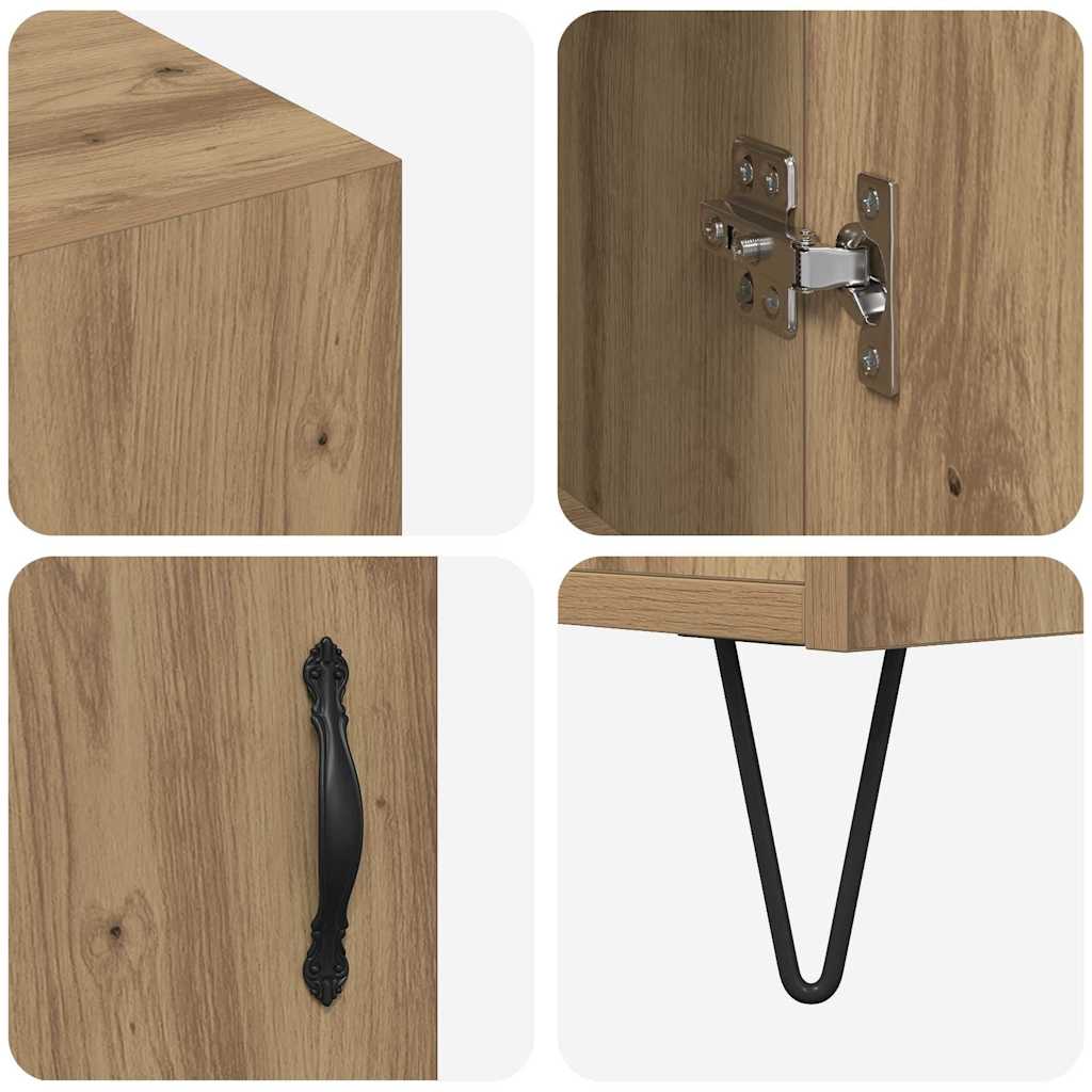 Buffet carvalho artisiano 90 x 34 x 80 cm Madeira processada