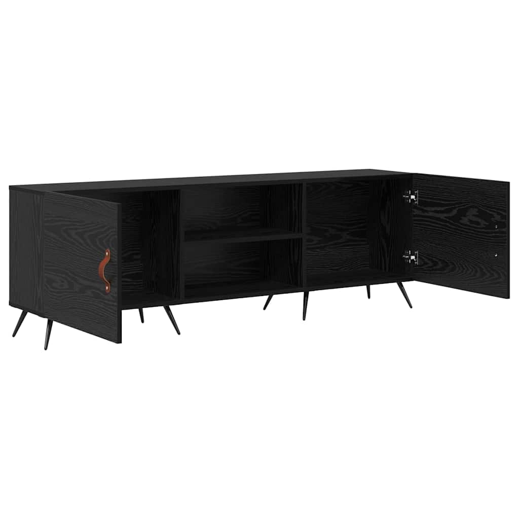 Gabinete para TV Carvalho preto 150 x 30 x 50 cm