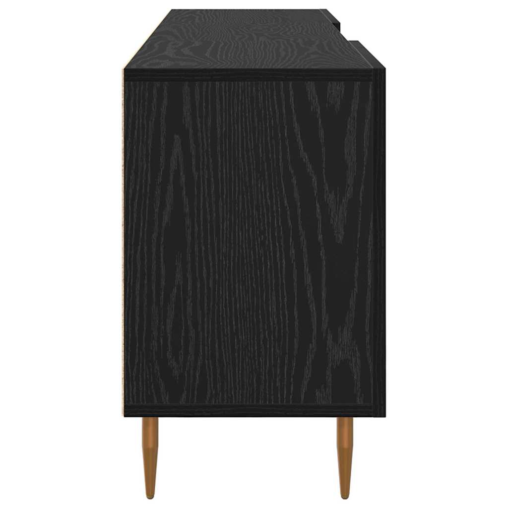 Gabinete para TV Carvalho preto 150 x 30 x 50 cm