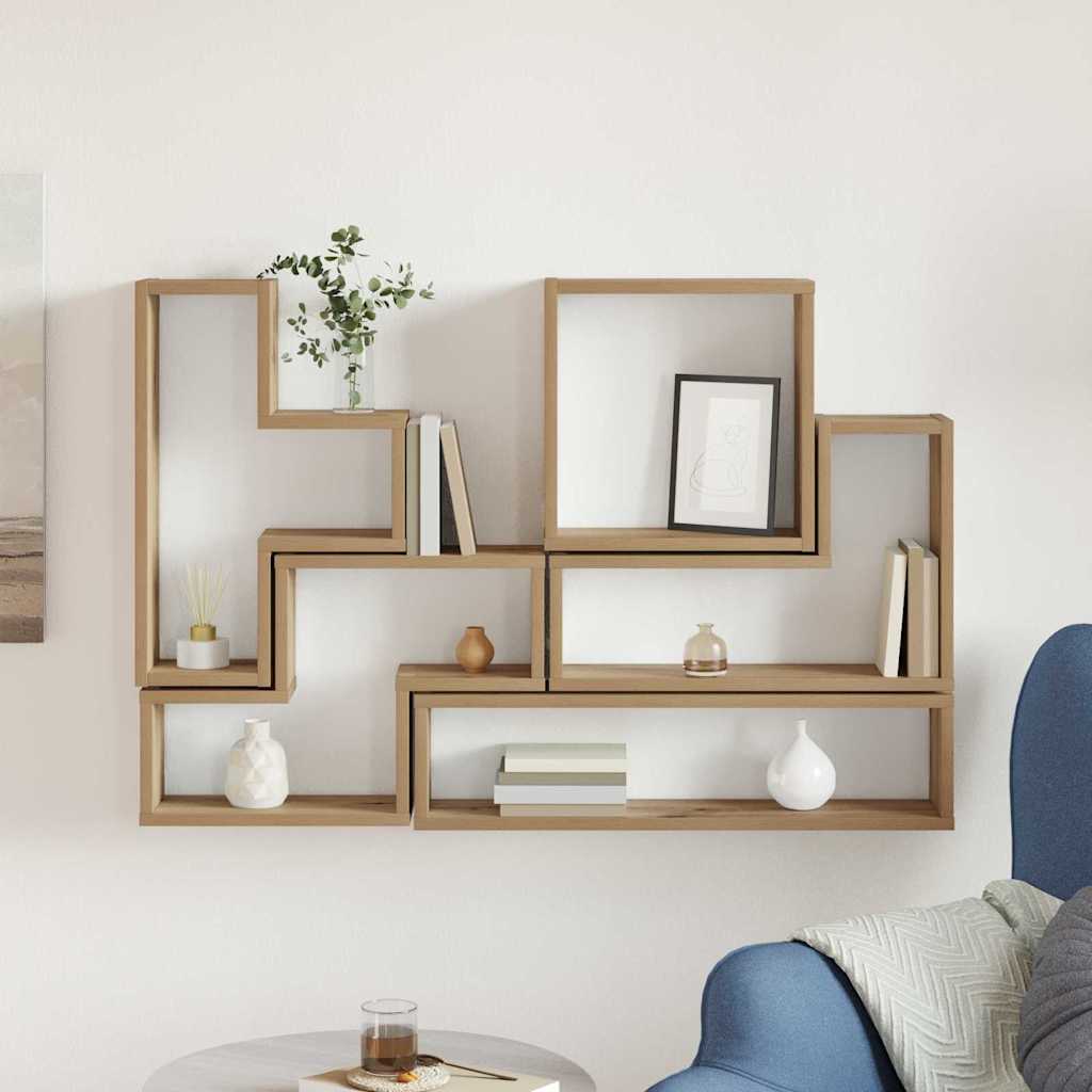 Cubo de Parede Outros carvalho artisiano 96 x 12 x 64 cm