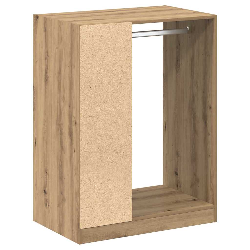 Guarda-roupa com prateleira carvalho artisiano 77 x 48 x 102 cm