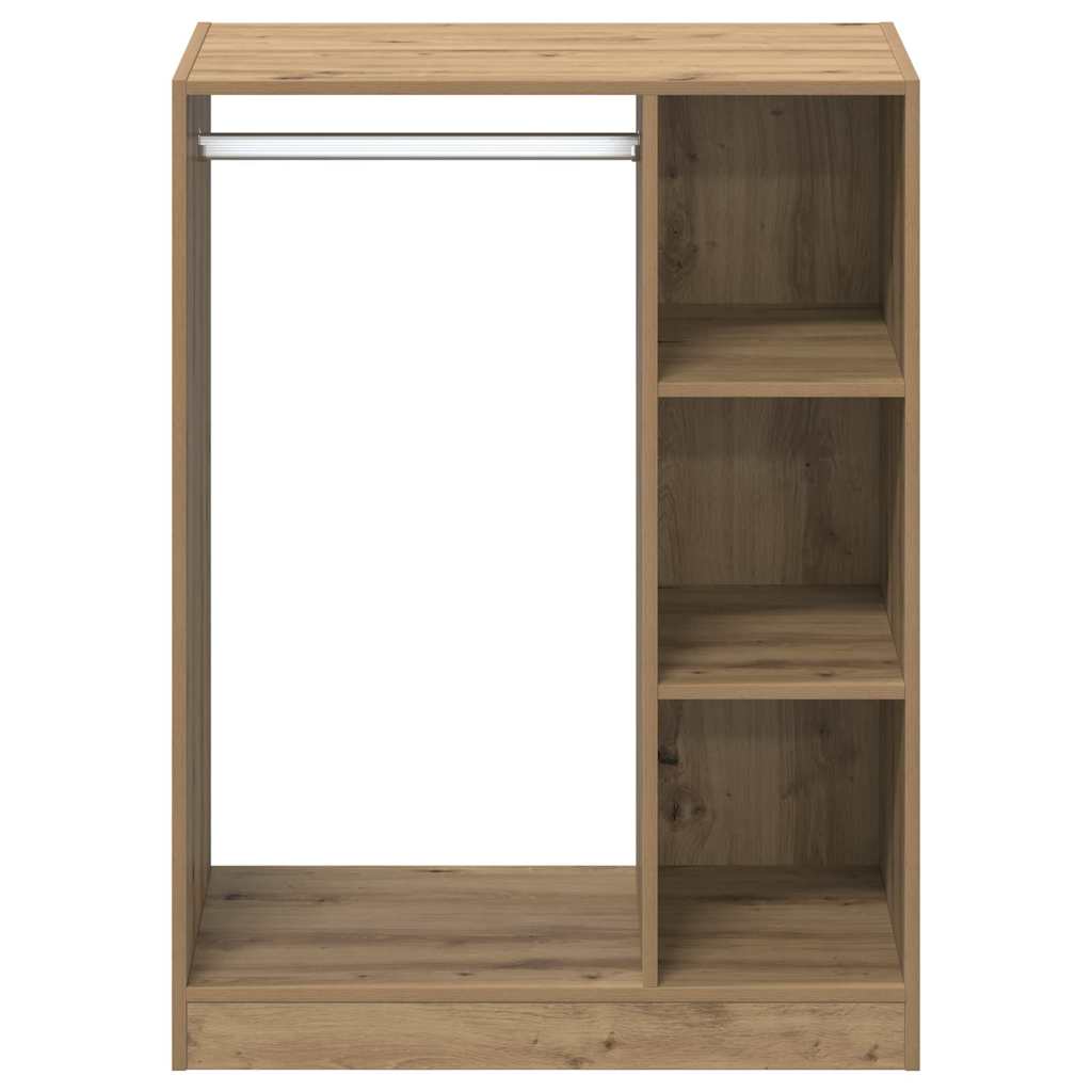 Guarda-roupa com prateleira carvalho artisiano 77 x 48 x 102 cm