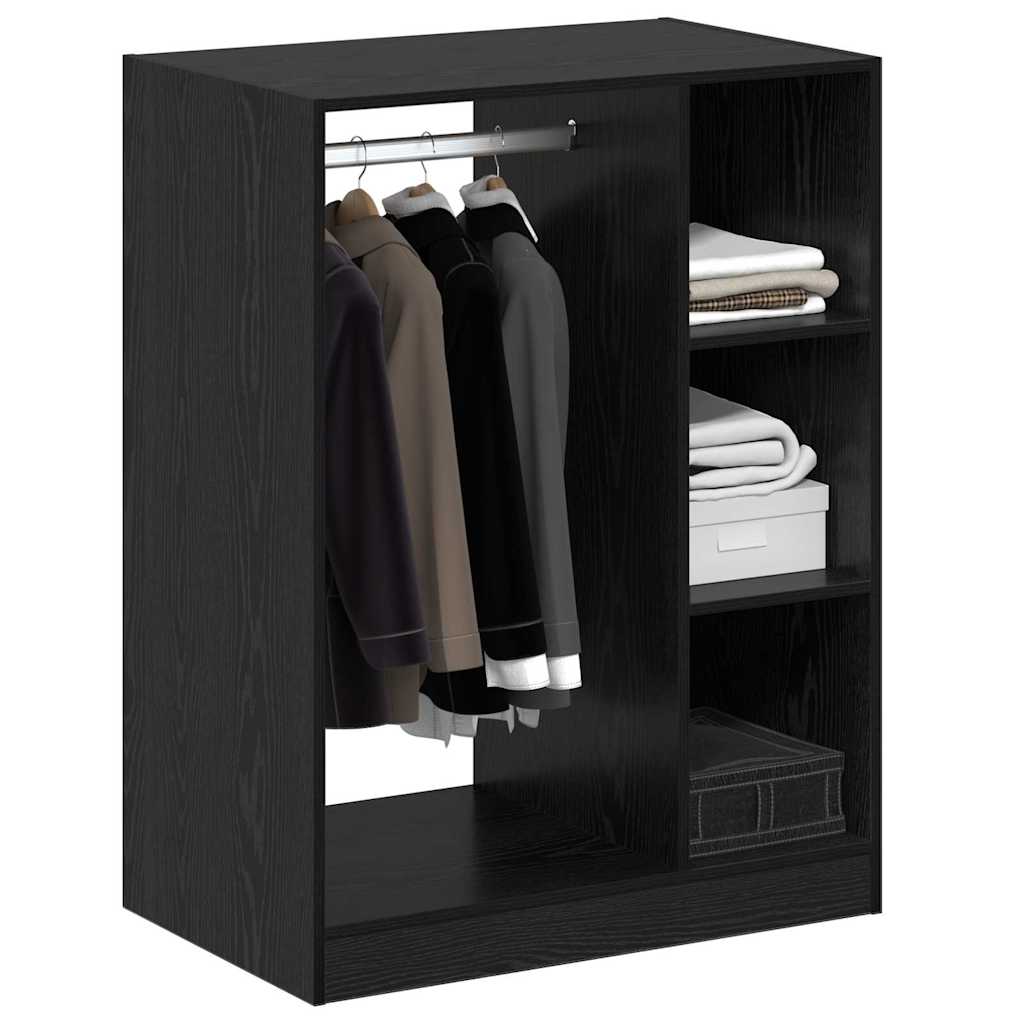 Guarda-roupa Carvalho preto 77 x 48 x 102 cm Madeira processada