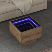 Mesa de centro carvalho artisiano 40 x 40 x 30 cm