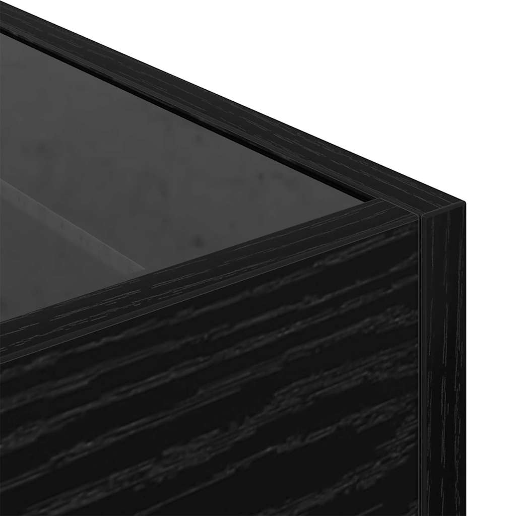 Mesa de centro Carvalho preto 50 x 50 x 30 cm