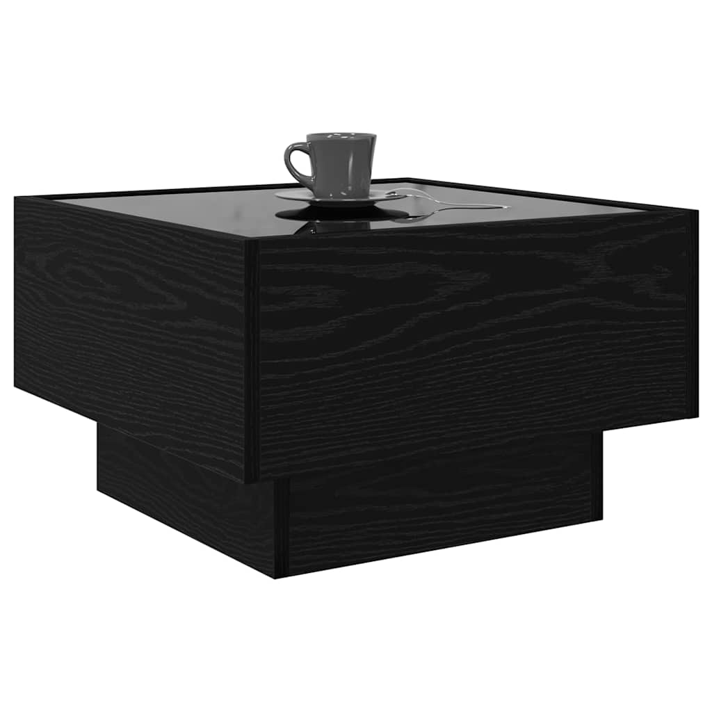Mesa de centro Carvalho preto 50 x 50 x 30 cm