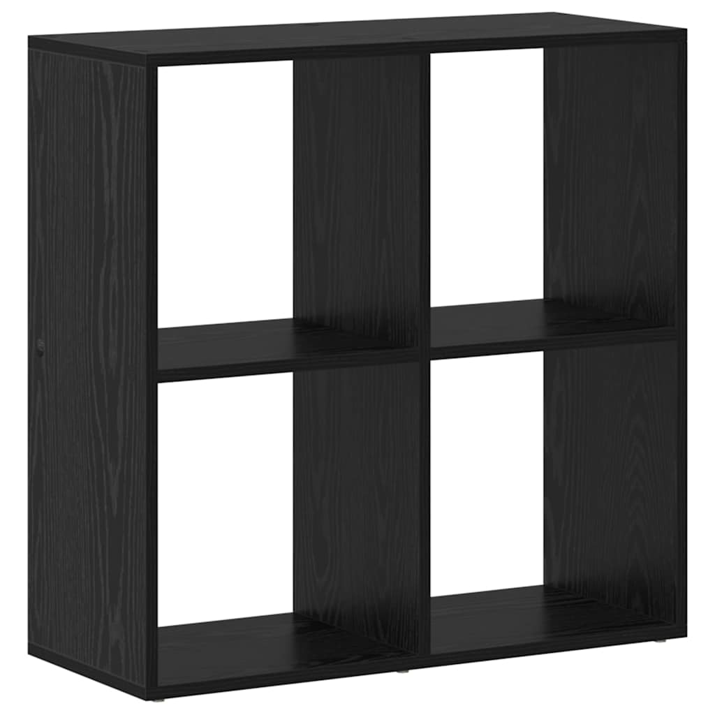 Gabinete de Livros Carvalho preto 69,5 x 29 x 69,5 cm