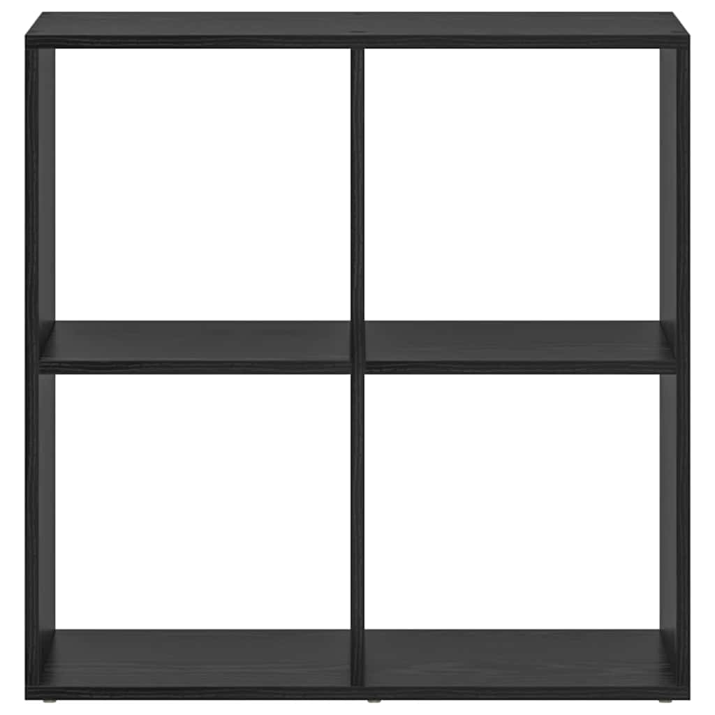 Gabinete de Livros Carvalho preto 69,5 x 29 x 69,5 cm