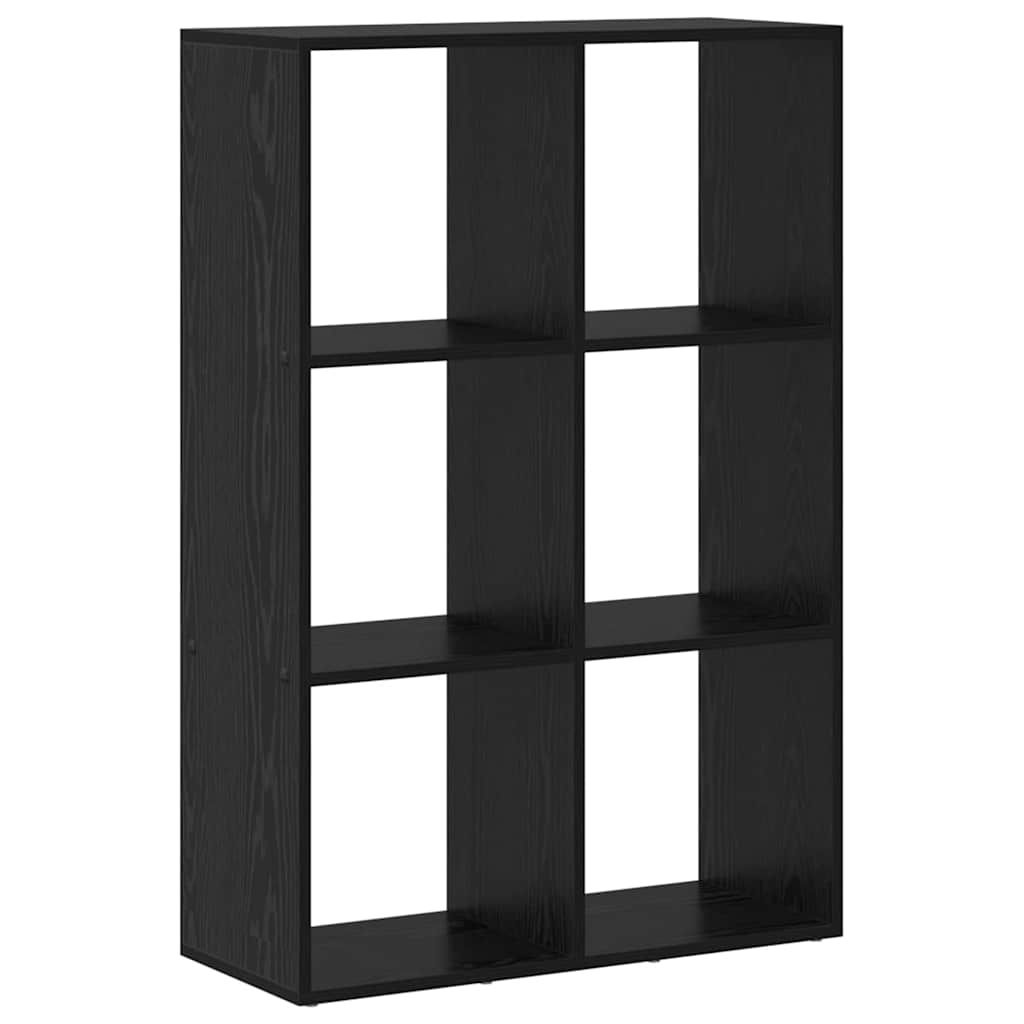 Gabinete de Livros Carvalho preto 69,5 x 29 x 103,5 cm