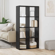 Gabinete de Livros Carvalho preto 69,5 x 29 x 137,5 cm
