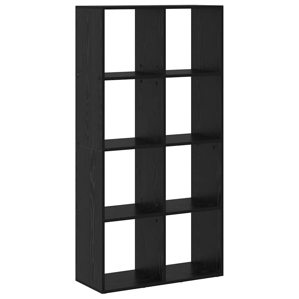 Gabinete de Livros Carvalho preto 69,5 x 29 x 137,5 cm