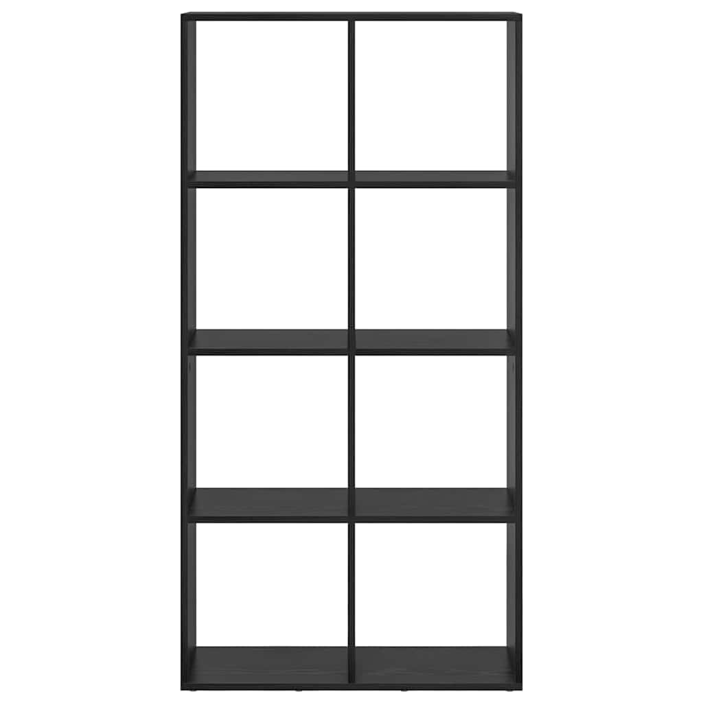 Gabinete de Livros Carvalho preto 69,5 x 29 x 137,5 cm