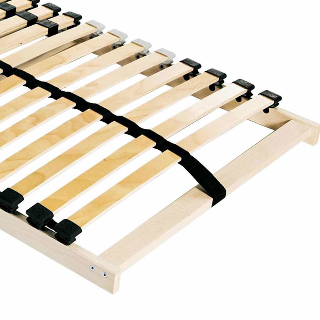 Base de ripas Castanho 80 x 190 cm Madeira de faia sólida