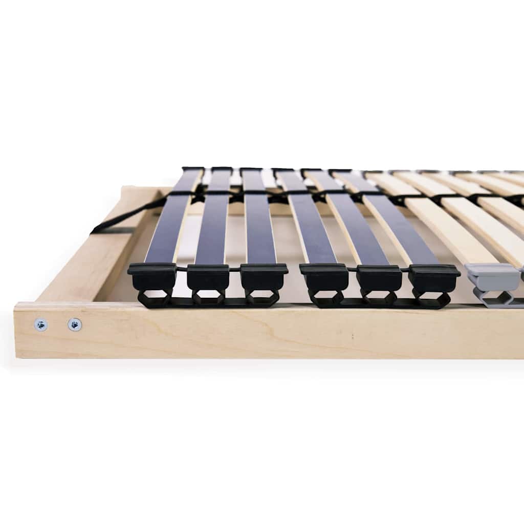 Base de ripas Castanho 70 x 190 cm Madeira de faia sólida