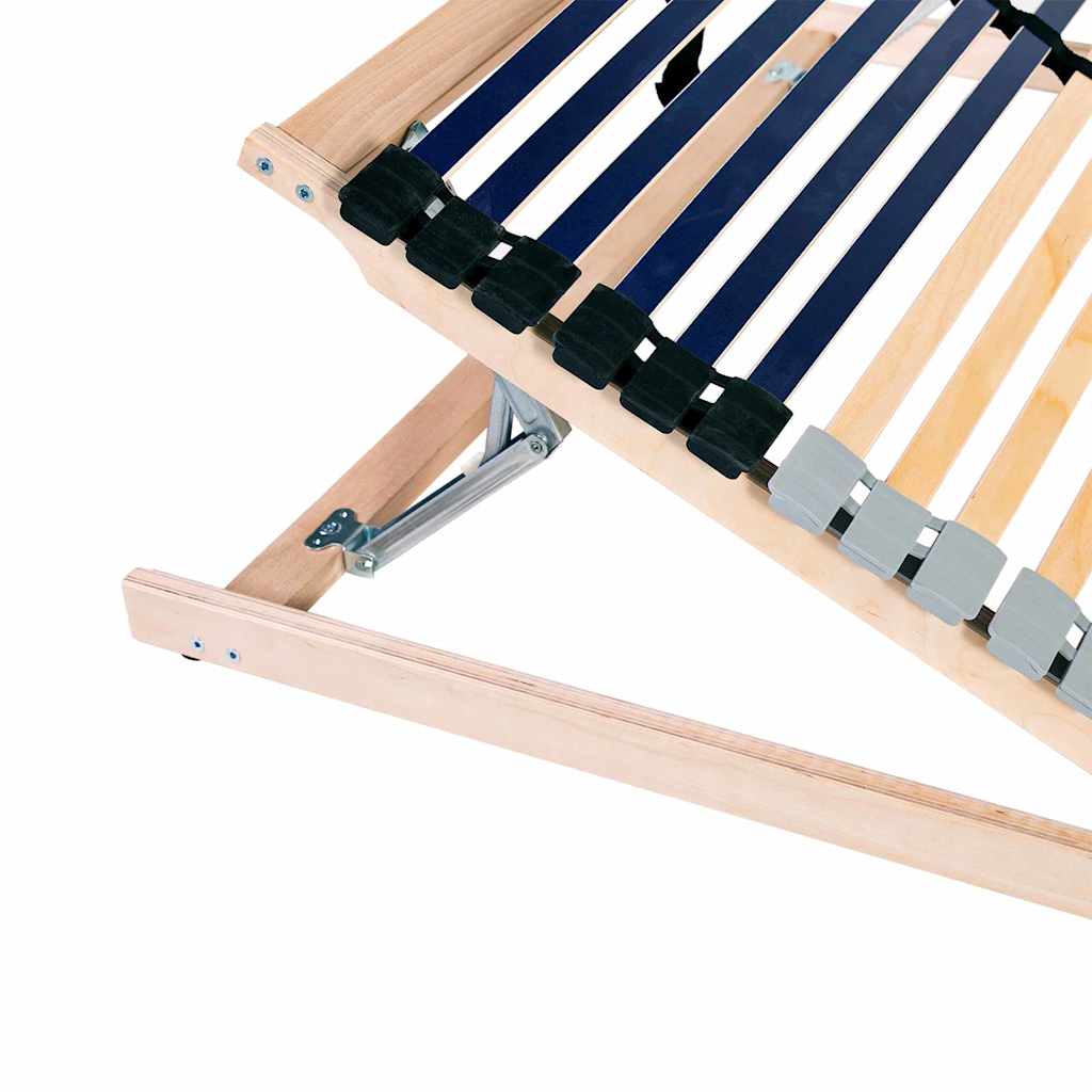 Base de ripas Castanho 80 x 190 cm Madeira de faia sólida