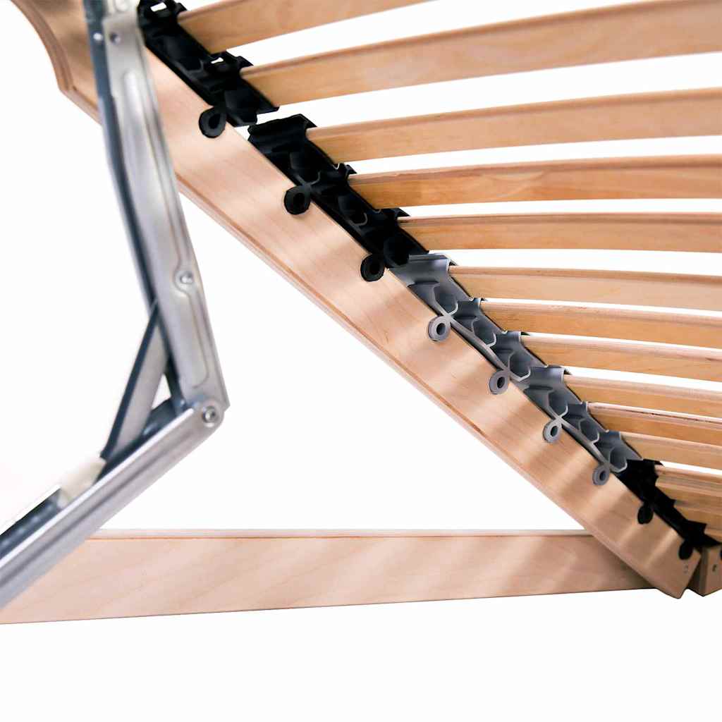 Base de ripas Castanho 80 x 190 cm Madeira de faia sólida