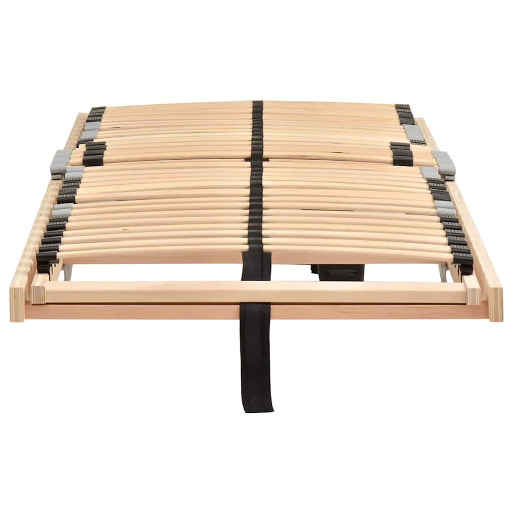 Base de ripas Castanho 70 x 190 cm Madeira de faia sólida