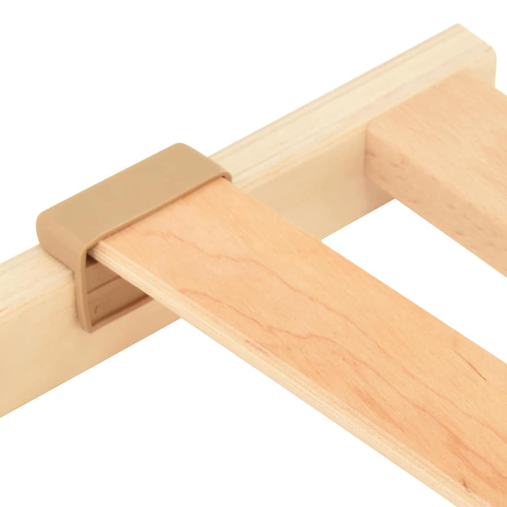 Base de ripas Castanho 100 x 190 cm Madeira de faia sólida