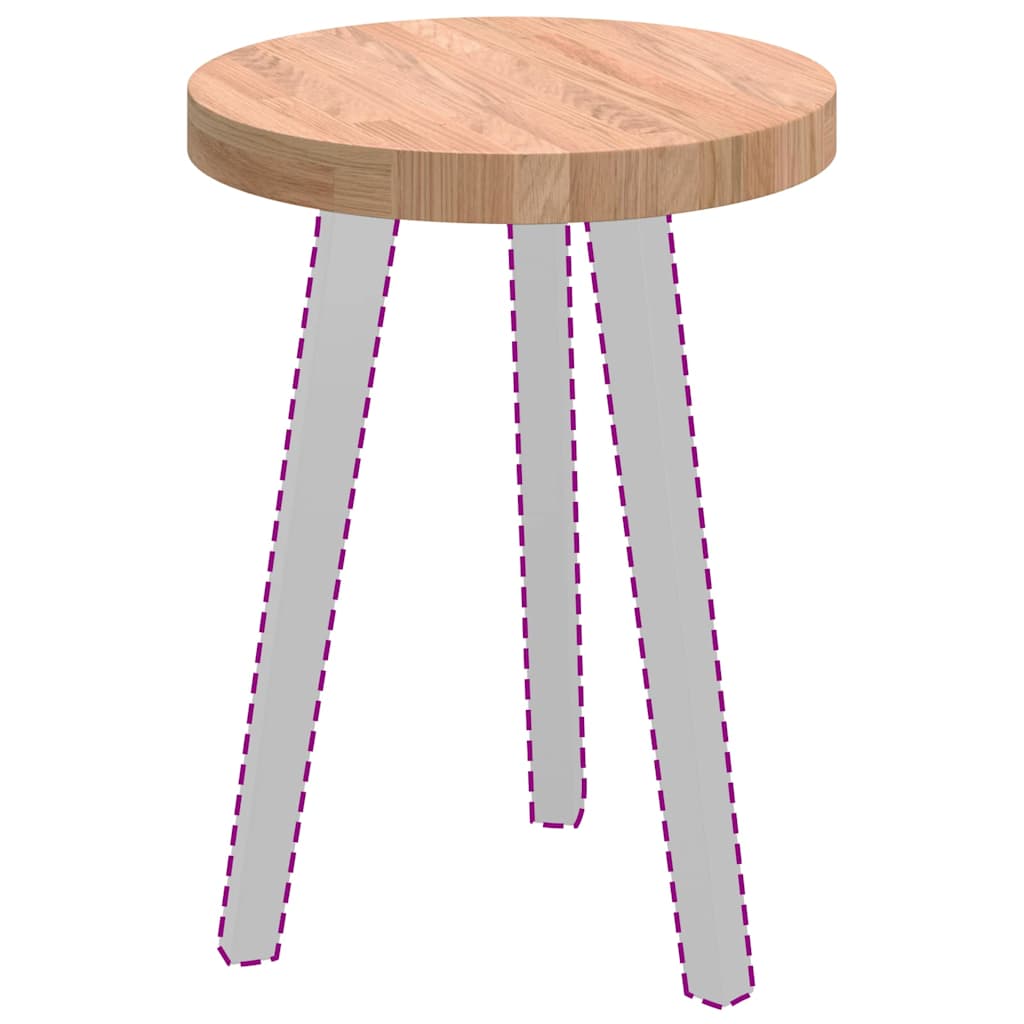 Tampo de Mesa Castanho-claro Ø 40 x 4 cm