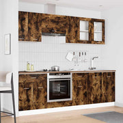 Conjunto de armários de cozinha Lyon 8 pcs Carvalho fumado
