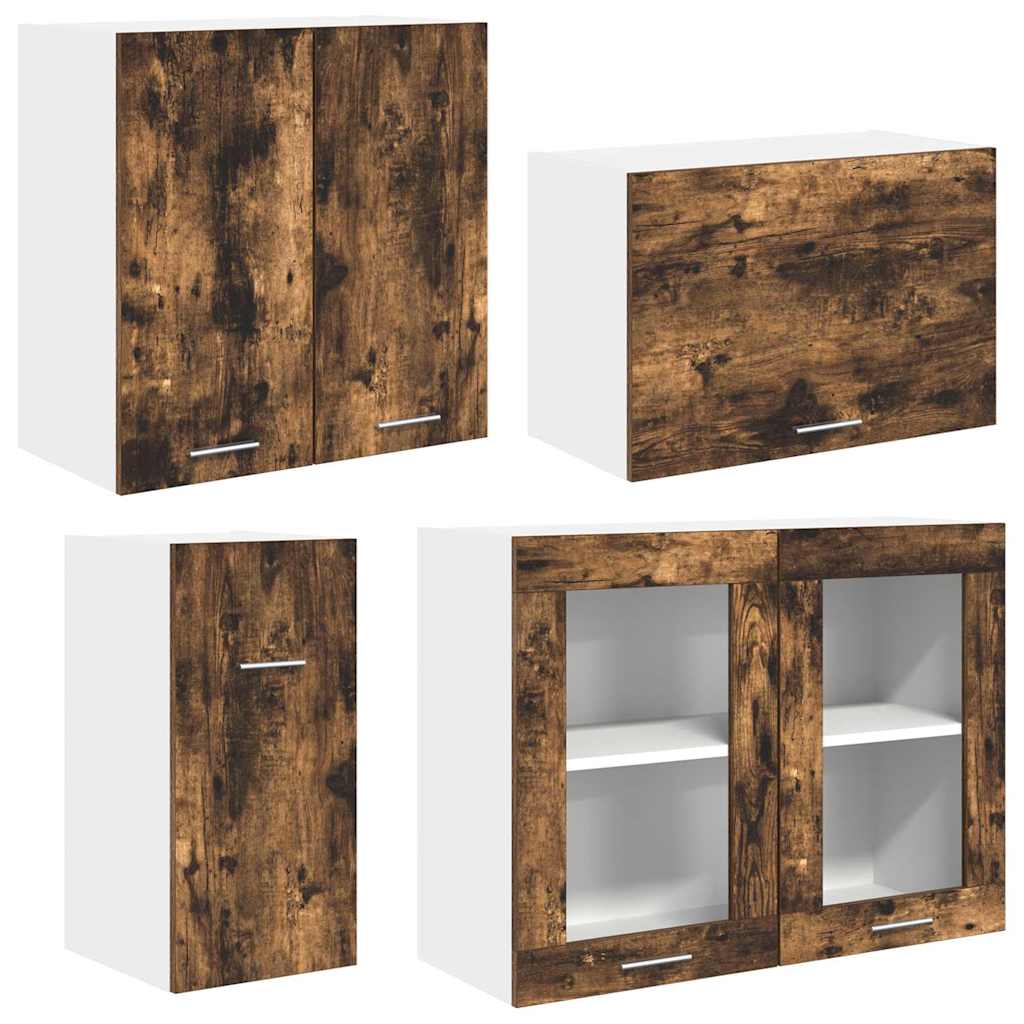 Conjunto de armários de cozinha Lyon 8 pcs Carvalho fumado