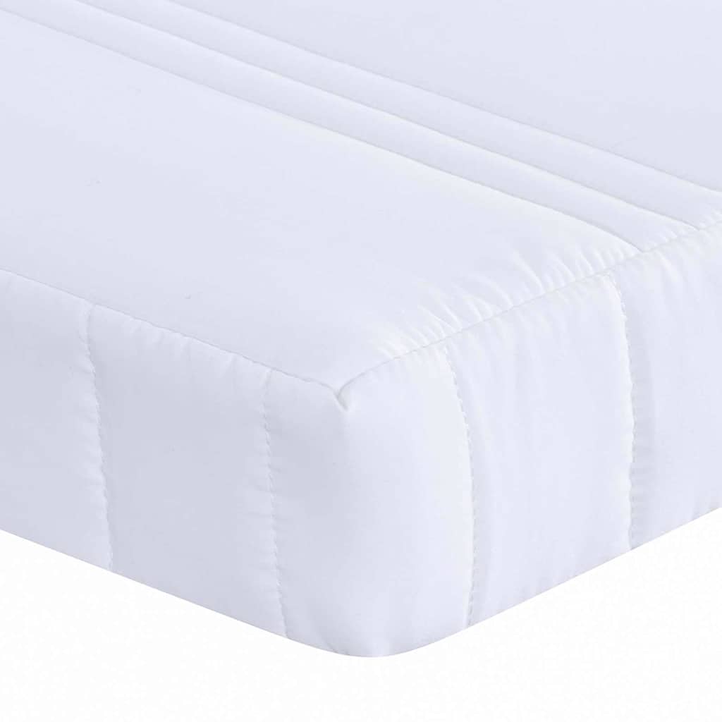 Colchão de espuma Manual Branco 80 x 200 cm tecido