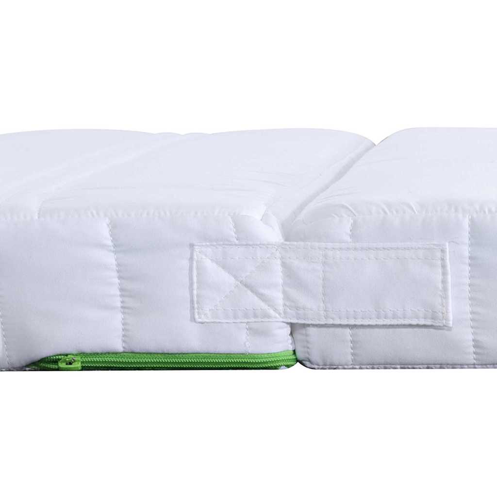 Colchão de espuma Manual Branco 80 x 200 cm tecido