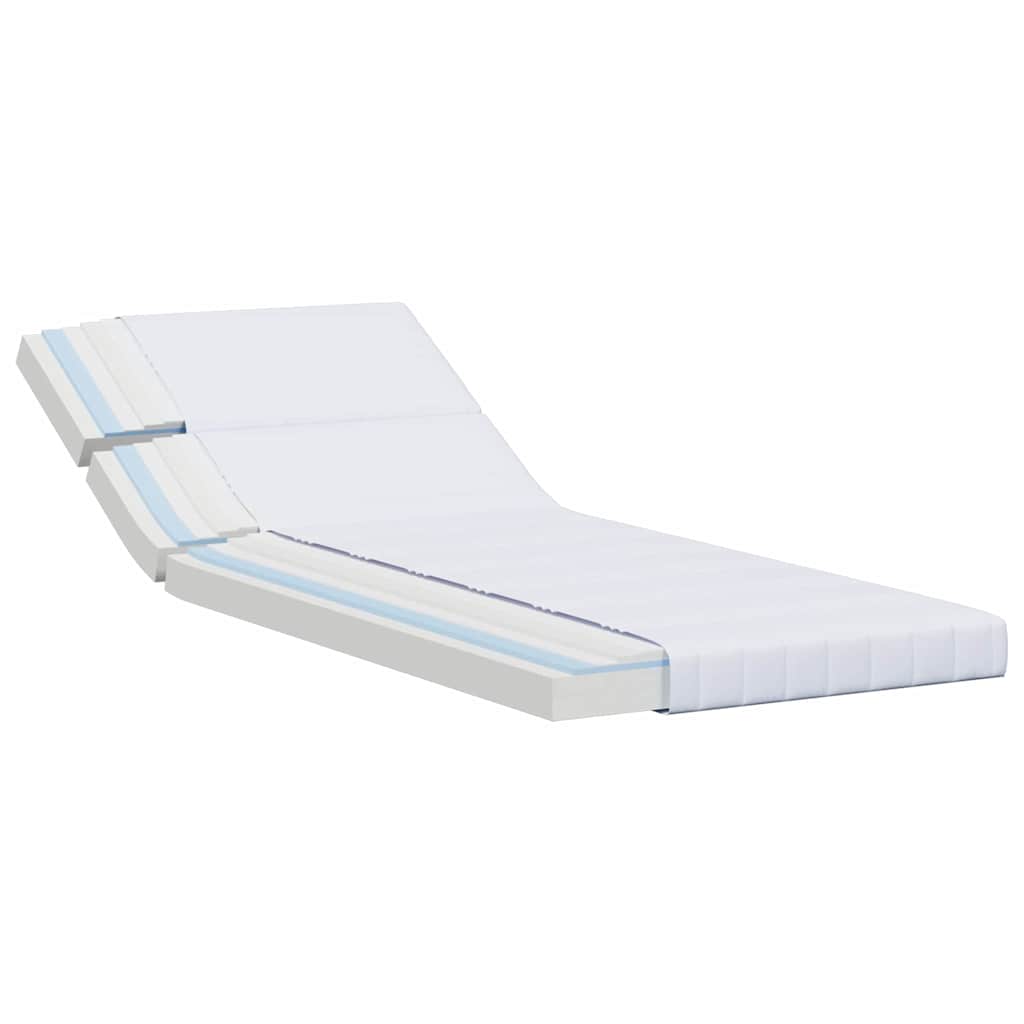 Colchão de espuma Manual Branco 80 x 200 cm tecido
