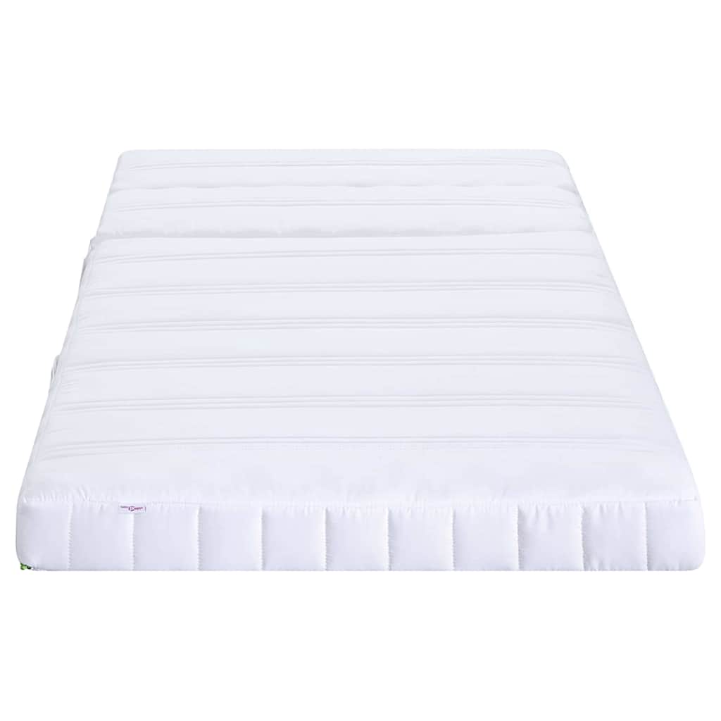 Colchão de espuma Manual Branco 80 x 200 cm tecido