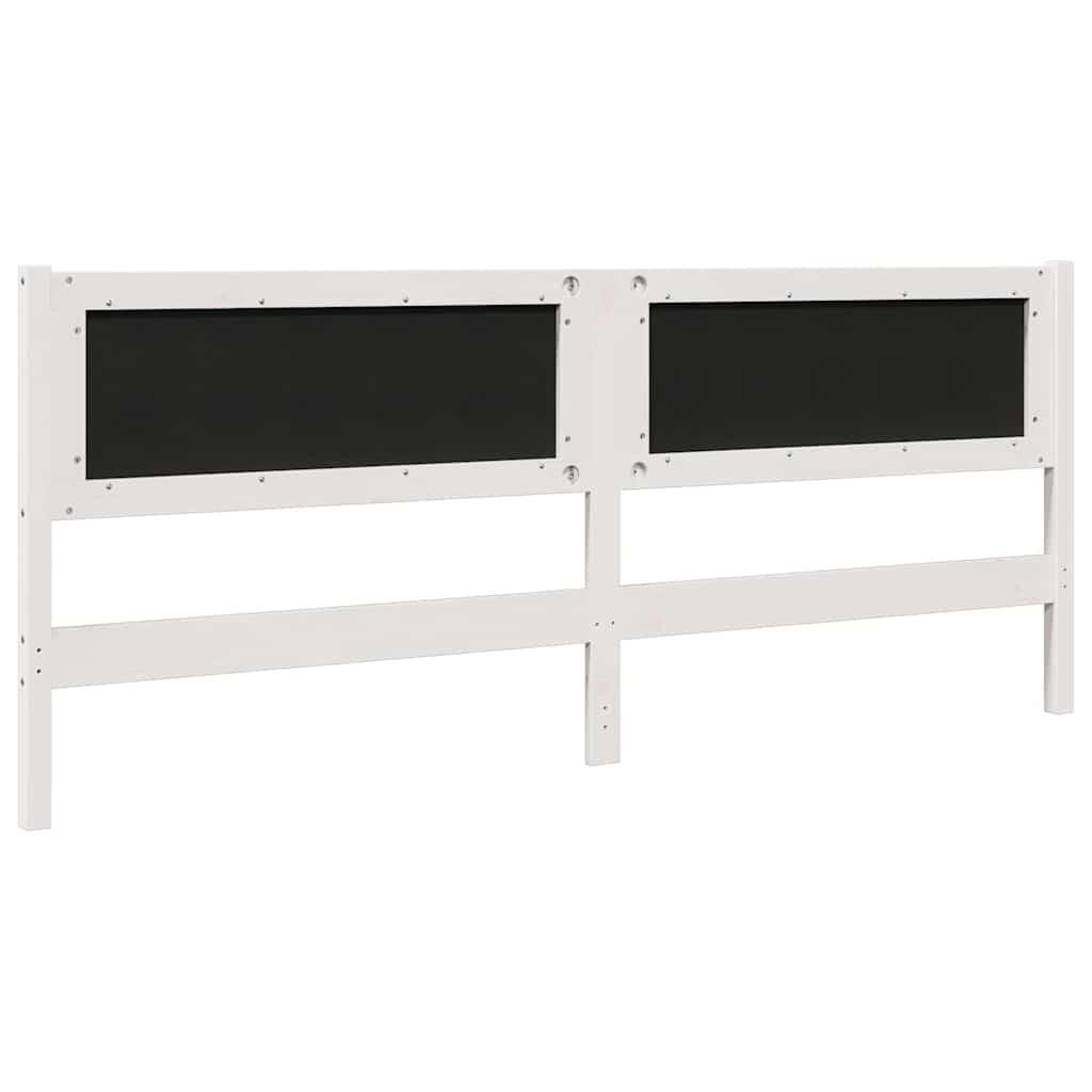 Cabeceira estofada com cabeceira Branco 75 cm