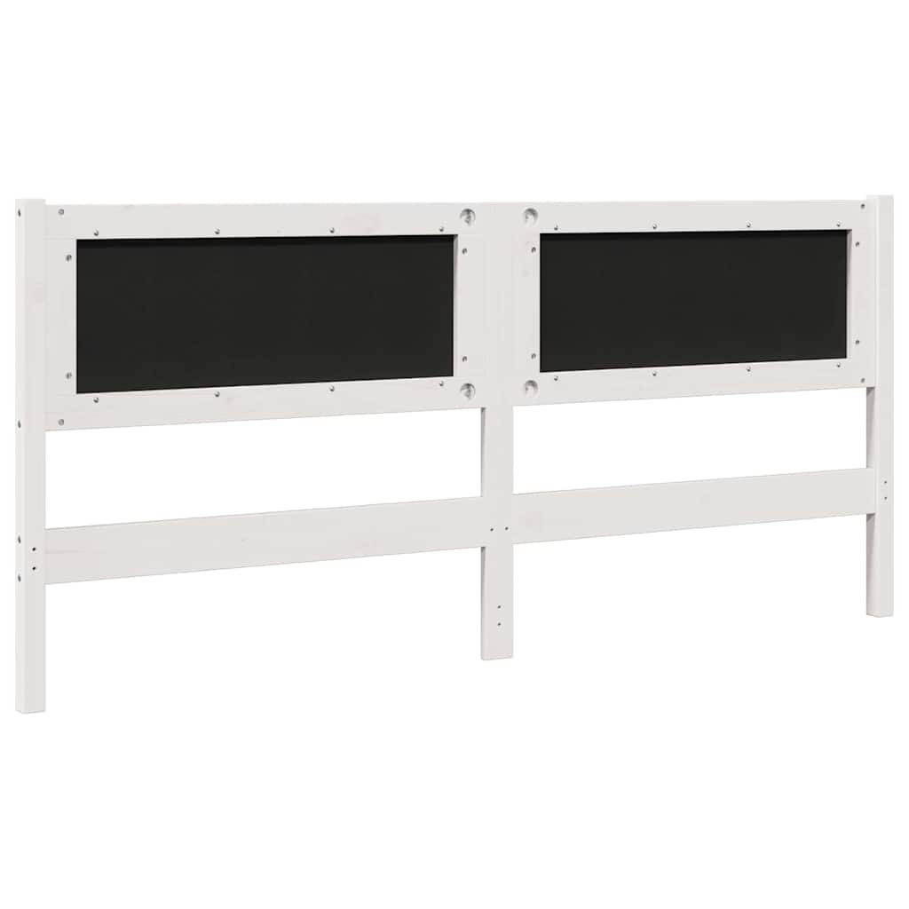 Cabeceira estofada com cabeceira Branco 75 cm