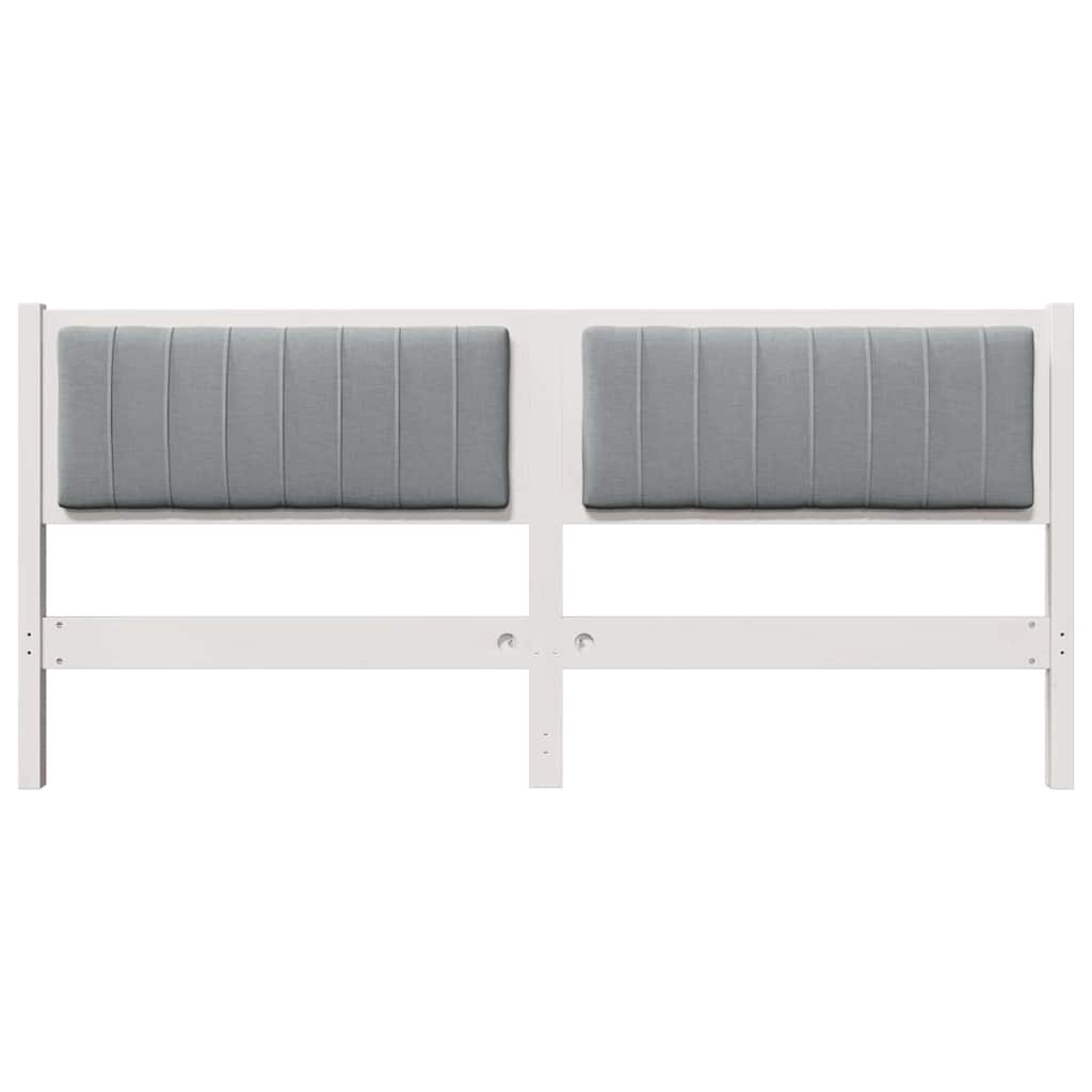 Cabeceira estofada com cabeceira Branco 75 cm