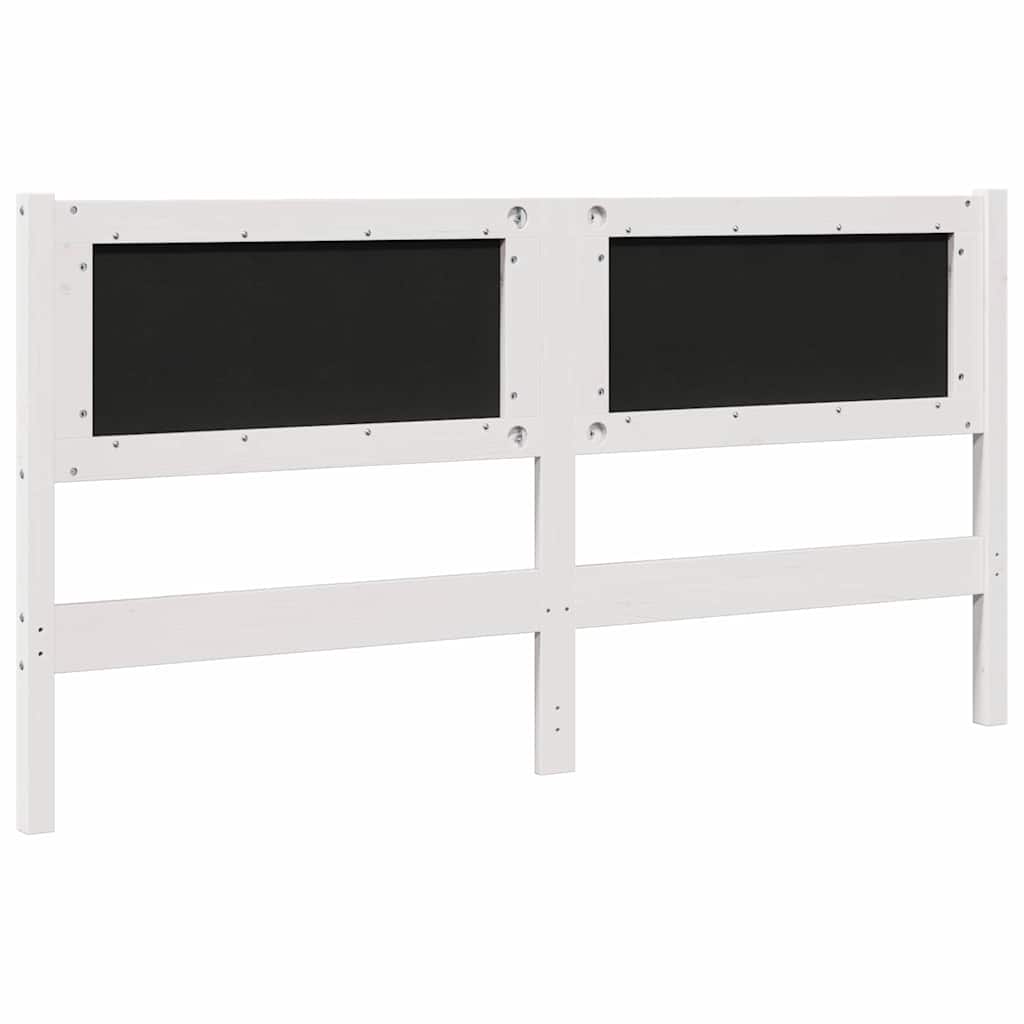 Cabeceira estofada com cabeceira Branco 75 cm