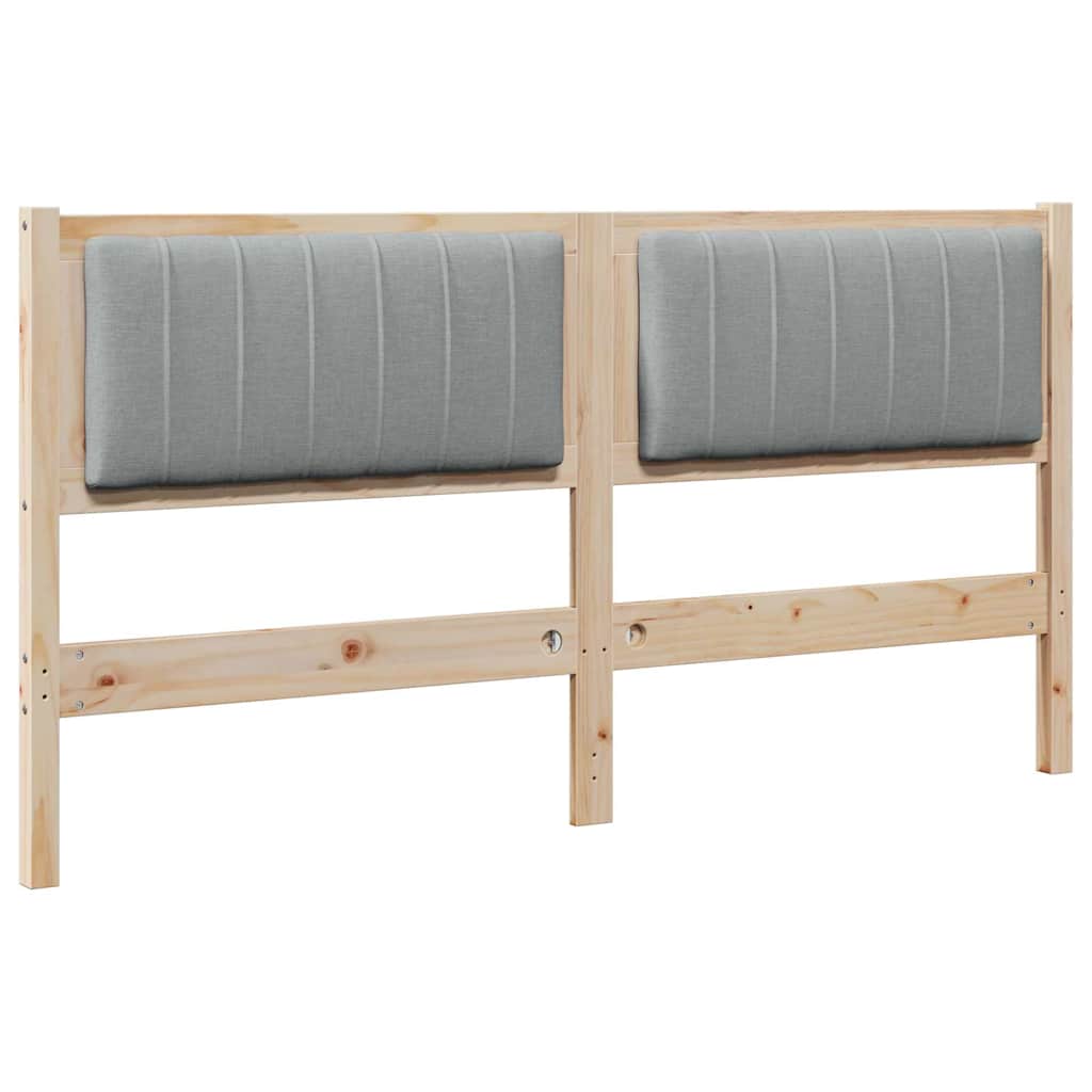 Cabeceira estofada com cabeceira Branco 75 cm