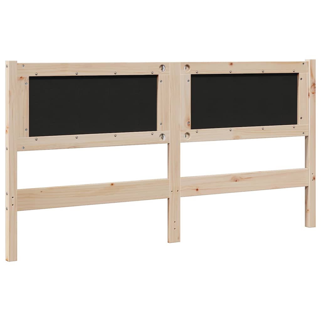 Cabeceira estofada com cabeceira Branco 75 cm