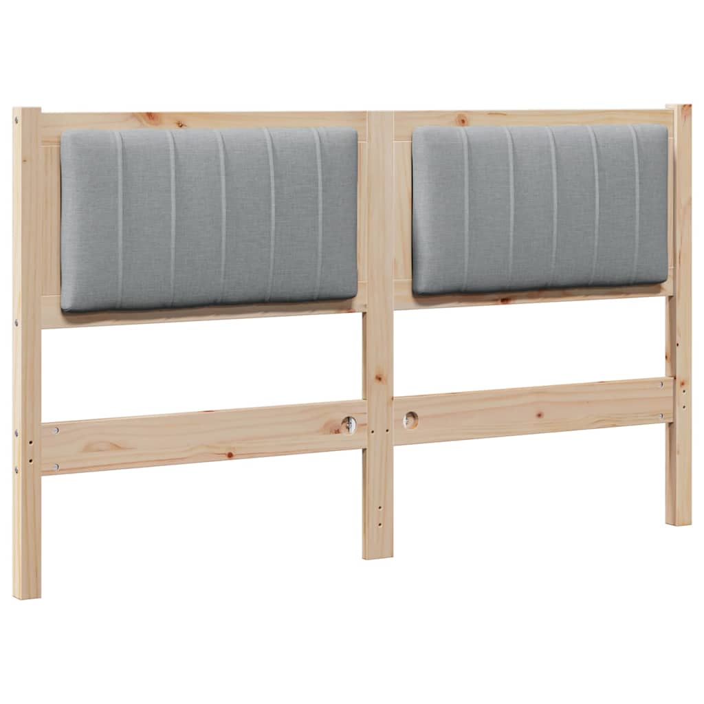 Cabeceira estofada com cabeceira Branco 75 cm