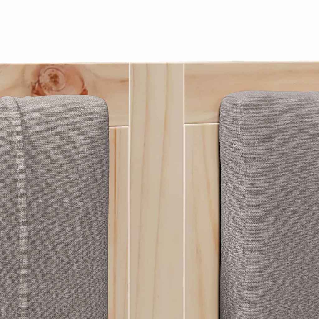 Cabeceira estofada com cabeceira Branco 75 cm
