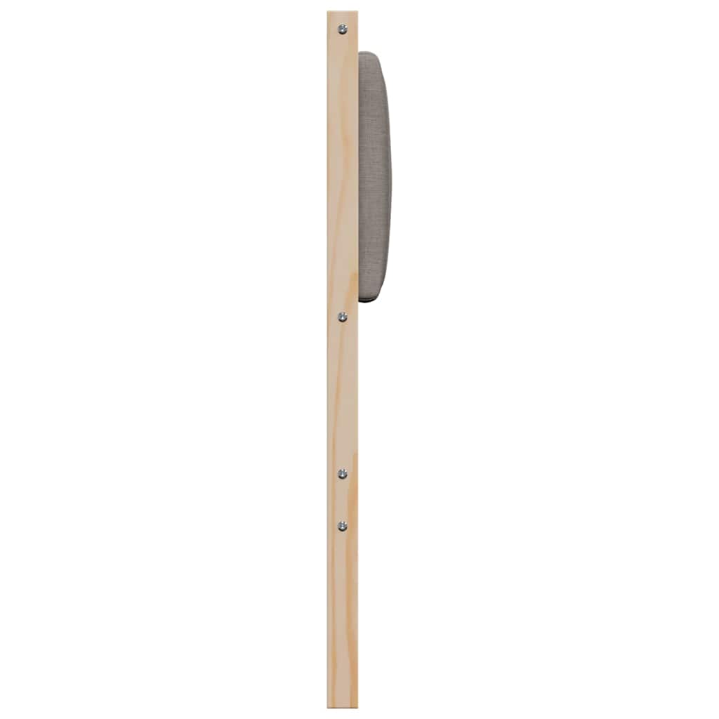 Cabeceira estofada com cabeceira Branco 75 cm
