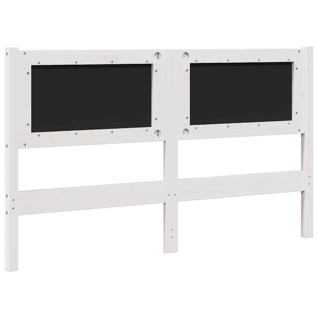 Cabeceira estofada com cabeceira Branco 75 cm