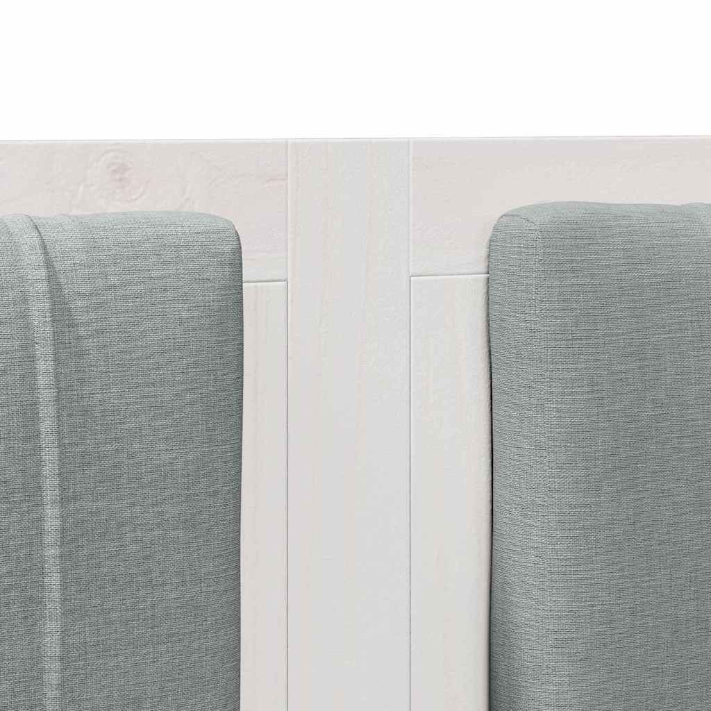 Cabeceira estofada com cabeceira Branco 75 cm